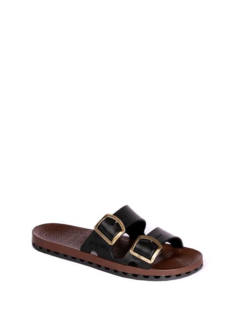 Black jolla moka sandal SENSI | 4153MOKA-001